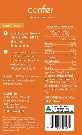 Salted Caramel Brownie in a Mug Mix 50g – Gluten Free Mug Cake