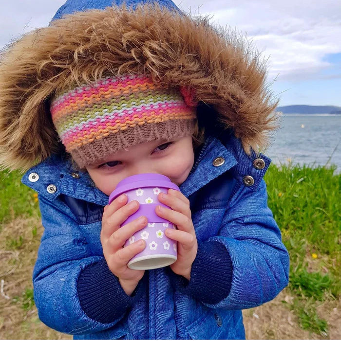 Flower Babychino Cup 120ml with Straw