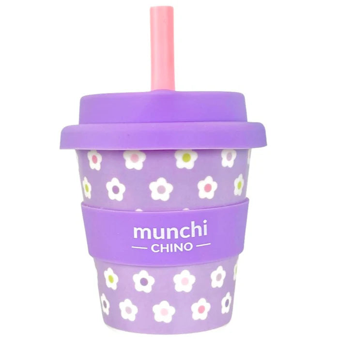 Flower Babychino Cup 120ml with Straw