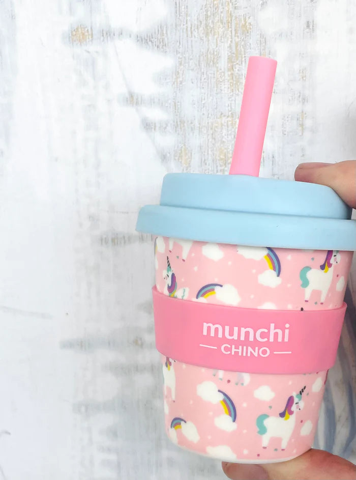 Unicorn Babychino Cup 120ml with Straw